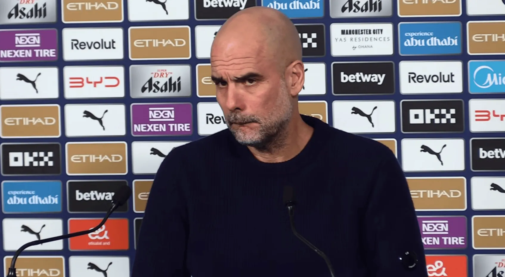 半岛体育-瓜迪奥拉：总体而言曼城踢得很好；裁判？以前说过不想再说